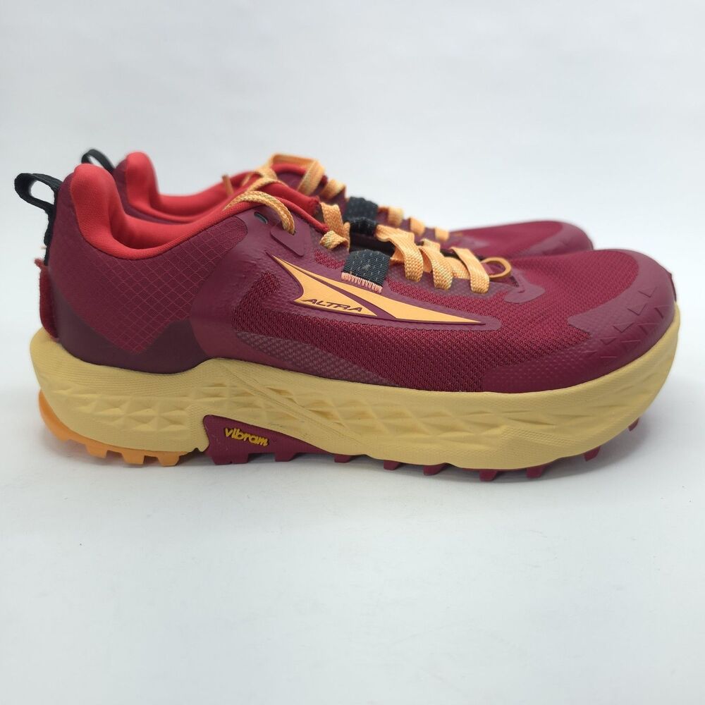 Altra Timp 5 Womens Trail Running Shoes Raspberry Yellow Vibram AL0A85P6664 6.5